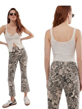 MOTHER The Hustler Ankle French Fairy Tale-Devil May Care Floral Sz 31 Like New!